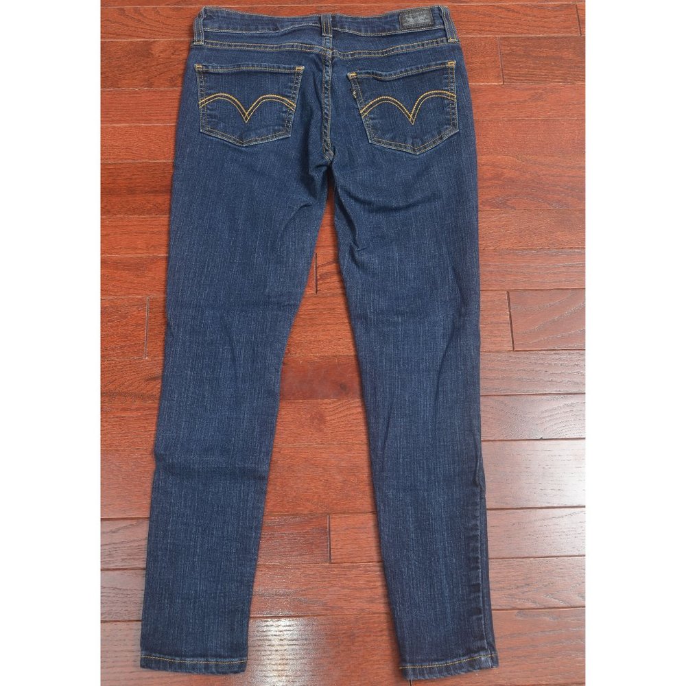 Women's Levi's 535 Legging, size 9S short, low-rise dark wash stretchy jeggings